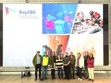 GRÜNE beim Besuch des BayZBE